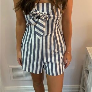 Stripped romper
